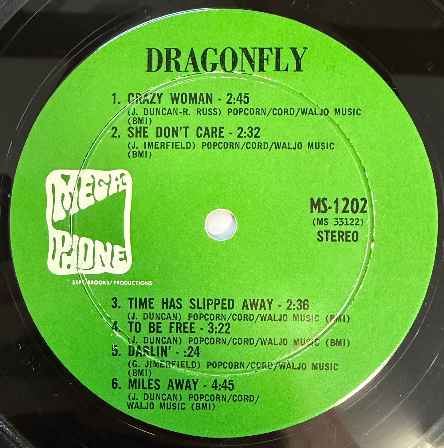 Dragonfly - Dragonfly 1st Press Rare Acid Psych 1968 Megaphone Records