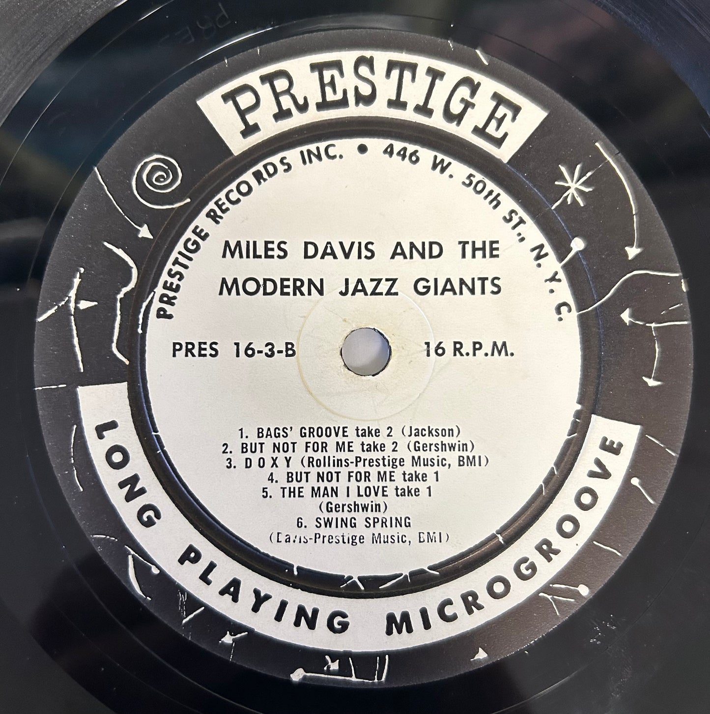 Miles Davis - Miles Davis & The Modern Jazz Giants 1st Press 1957 Prestige Rare 16 RPM