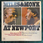 Miles Davis / Thelonious Monk - Miles & Monk At Newport 1st Press 1964 2-Eye Mono