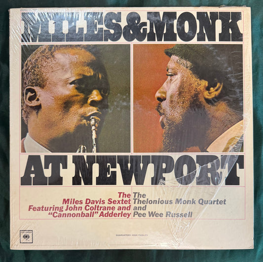 Miles Davis / Thelonious Monk - Miles & Monk At Newport 1st Press 1964 2-Eye Mono