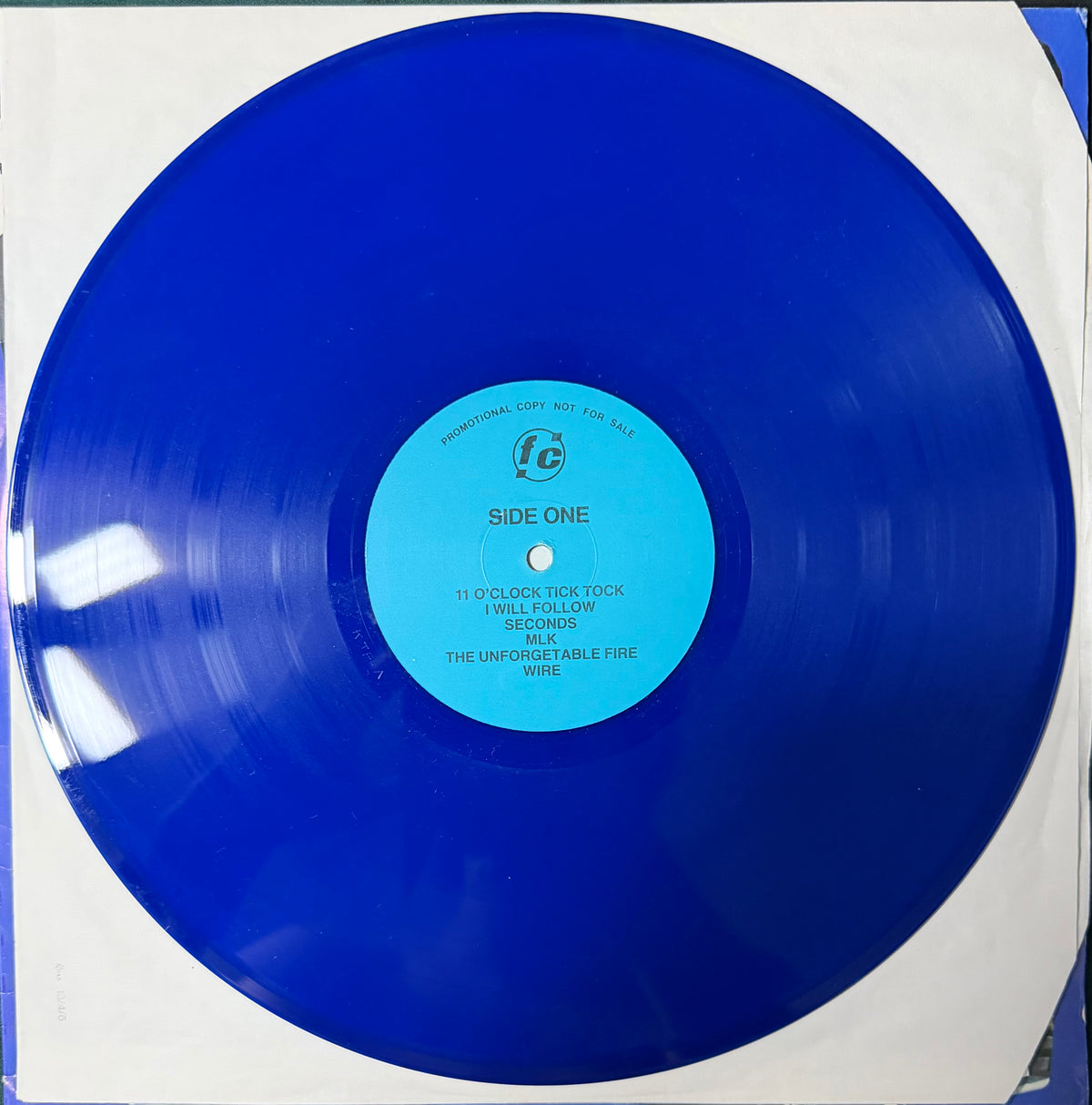U2 - Keeping The Faith 2 LP 1986 Ltd 500 Blue Vinyl Unofficial Live LP