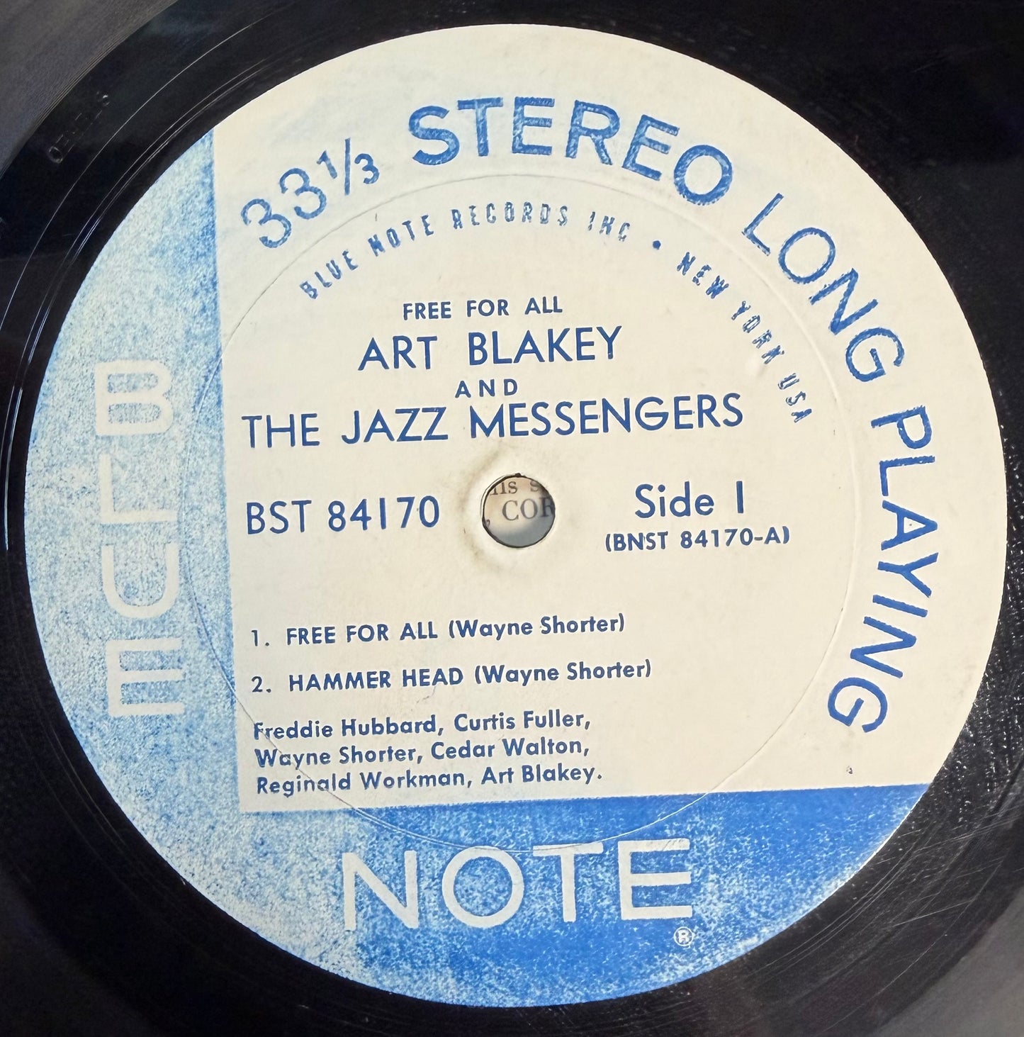 Art Blakey & The Jazz Messengers - Free For All 1st Press 1965 Stereo