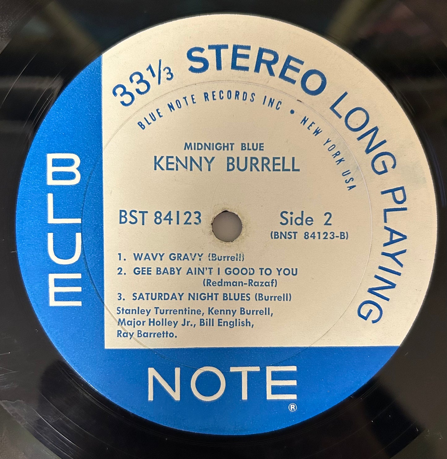 Kenny Burrell - Midnight Blue 1st Press Stereo 1963 Blue Note New York DG Side 2
