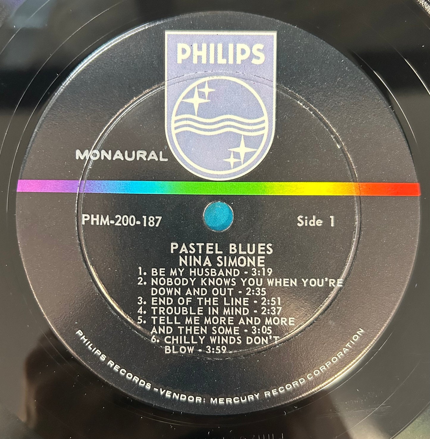 Nina Simone - Pastel Blues 1st Mono Press Philips 1965 DG