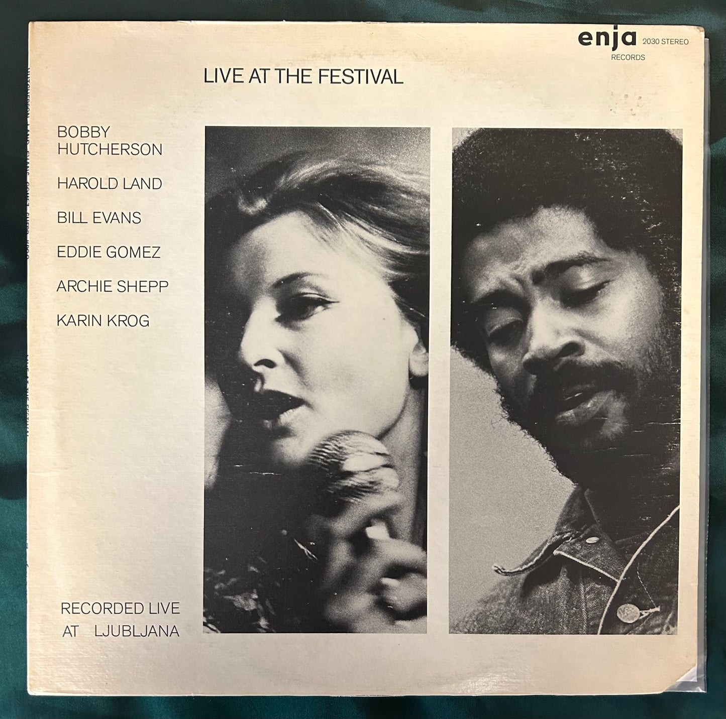 Bill Evans - Karin Krog - Bobby Hutcherson - Live At The Festival 1st Press 1973 Enja