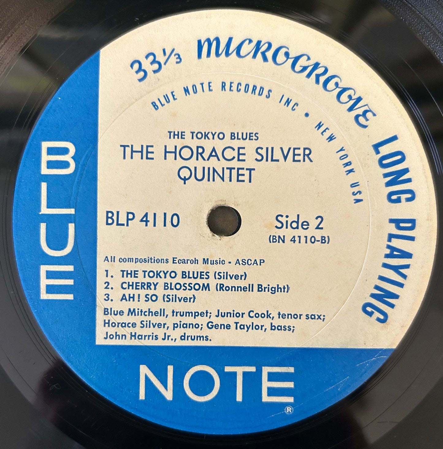 Horace Silver - Tokyo Blues 1st press Mono 1962 Blue Note NY