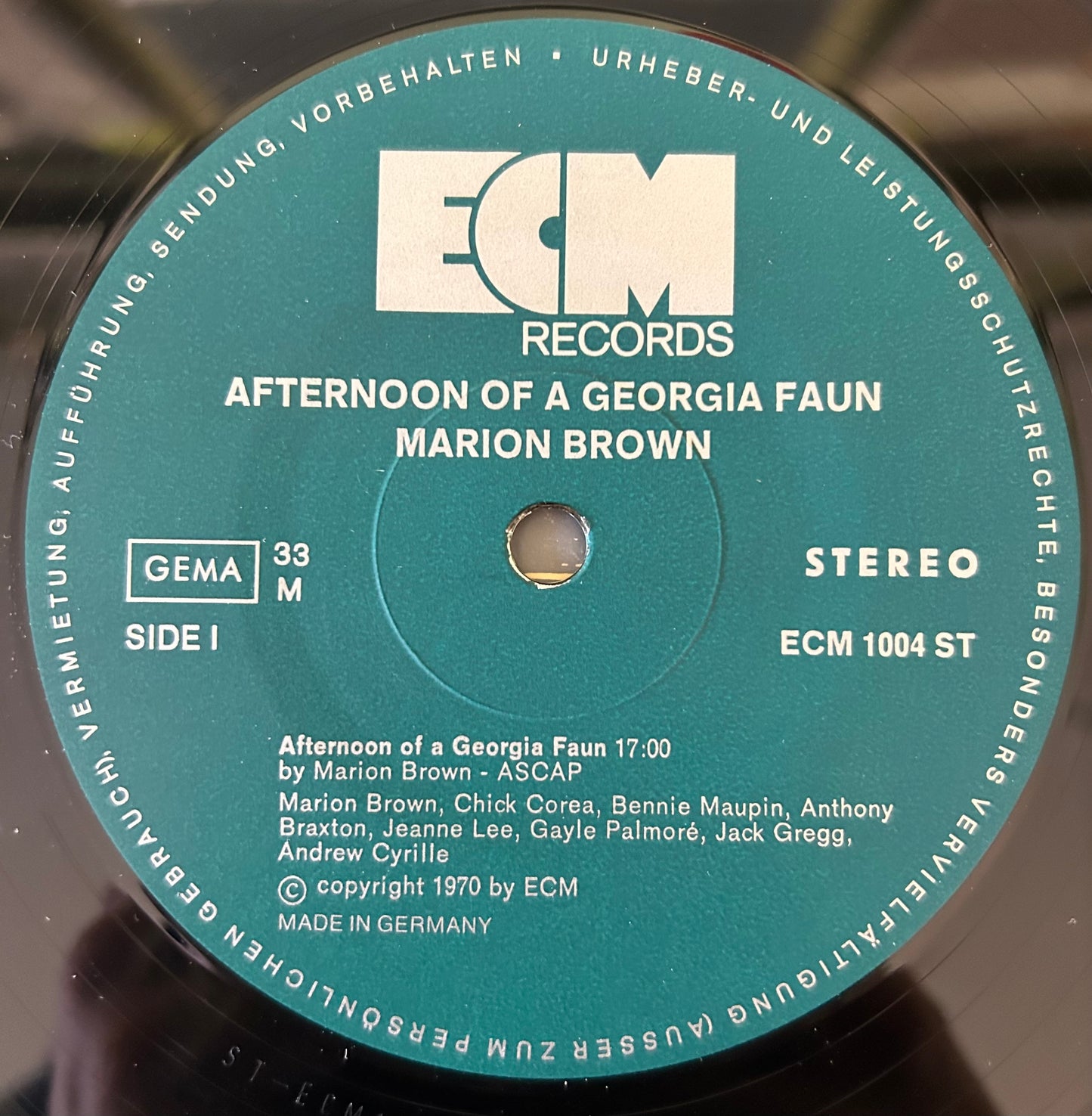 Marion Brown - Afternoon Of A Georgia Faun 1st Press Germany 1970 ECM