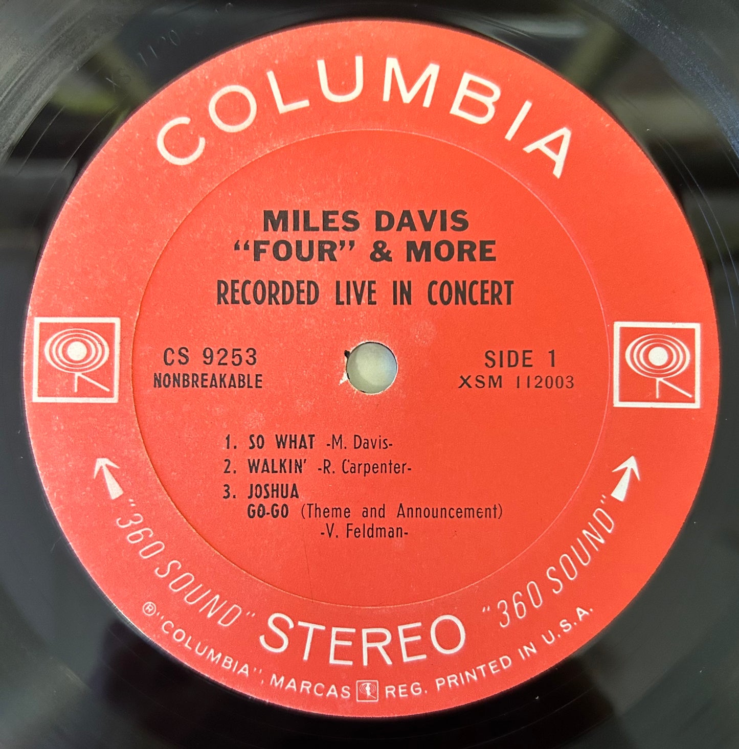 Miles Davis - Four & More 1st Stereo Press Columbia 2-Eye 1966