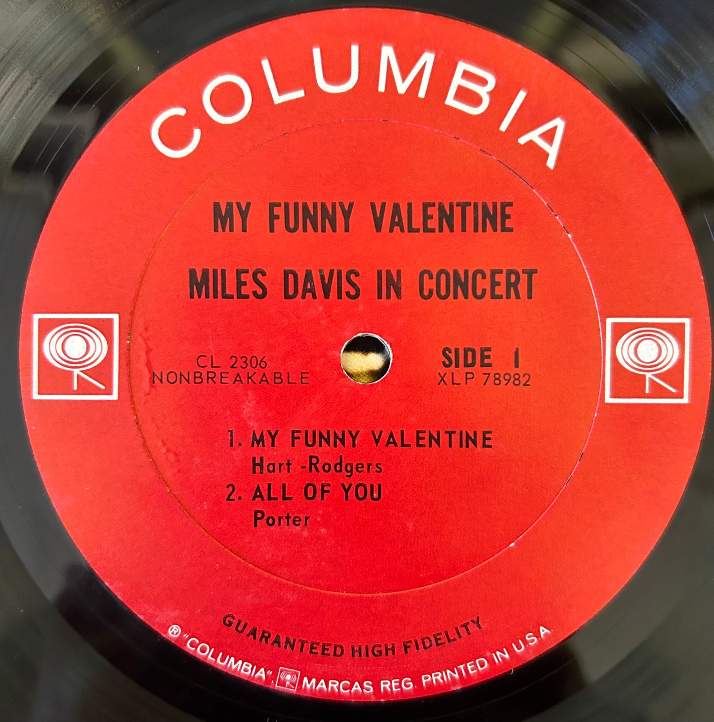 Miles Davis - My Funny Valentine 1st Press 1965 Mono 2-Eye Columbia