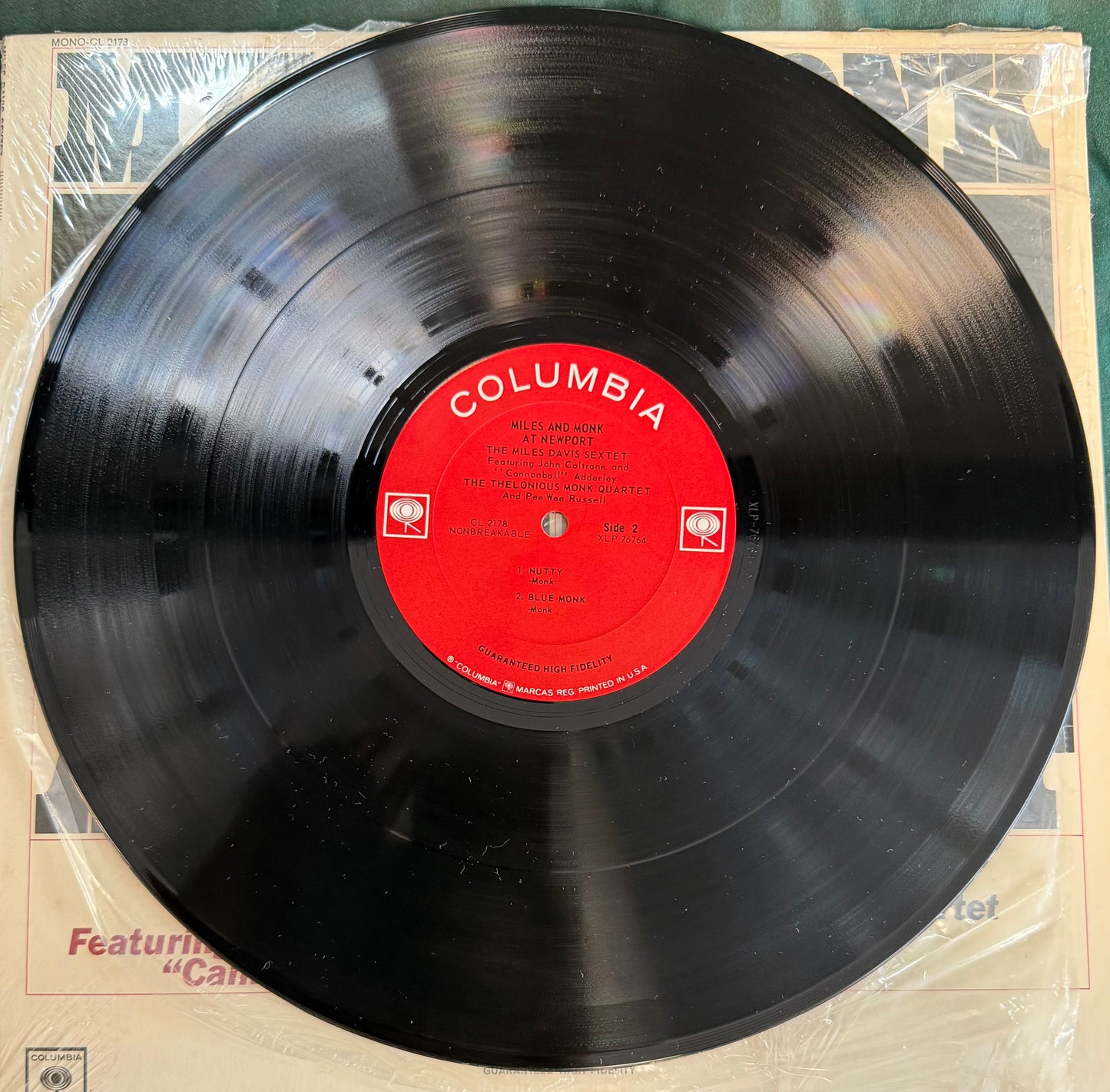 Miles Davis / Thelonious Monk - Miles & Monk At Newport 1st Press 1964 2-Eye Mono