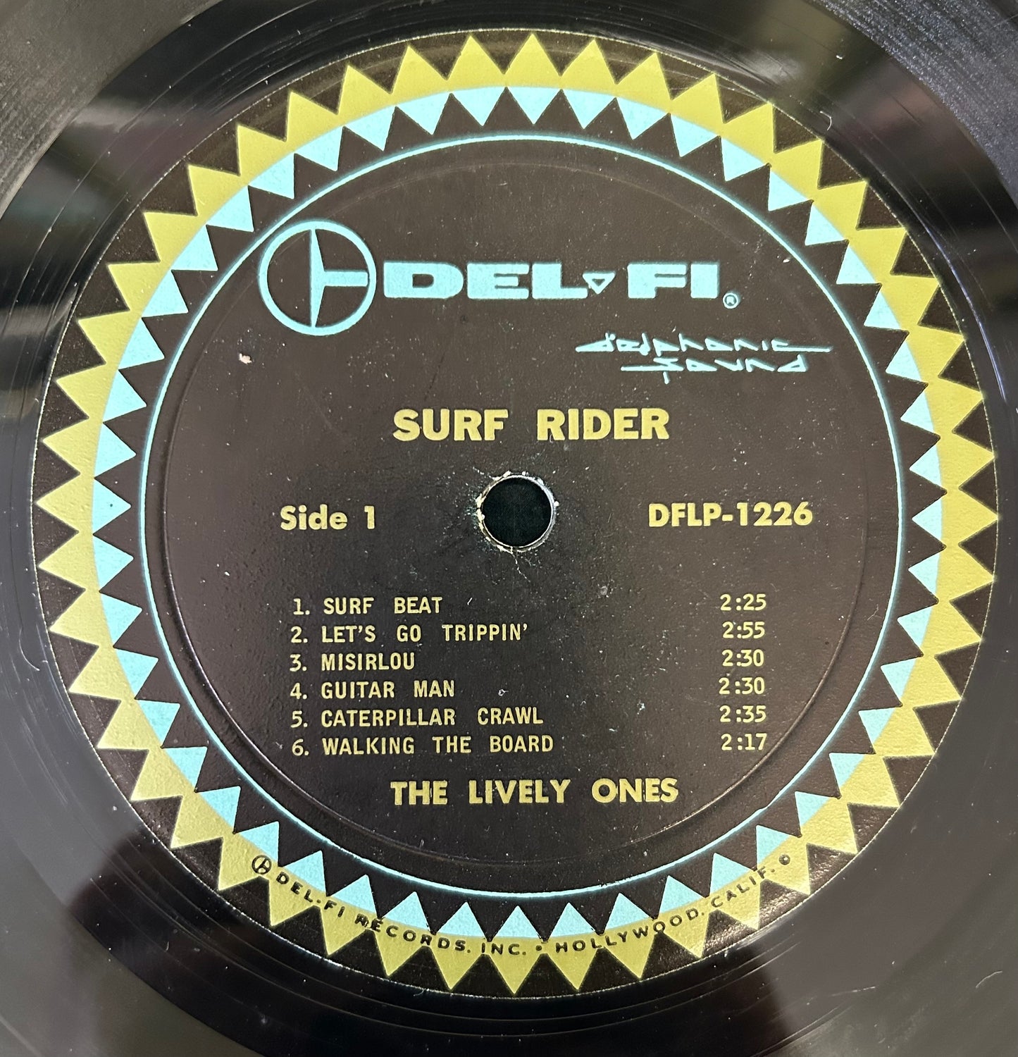 The Lively Ones - Surf Rider! 1st Press 1963 Mono Del-Fi Surf Rock
