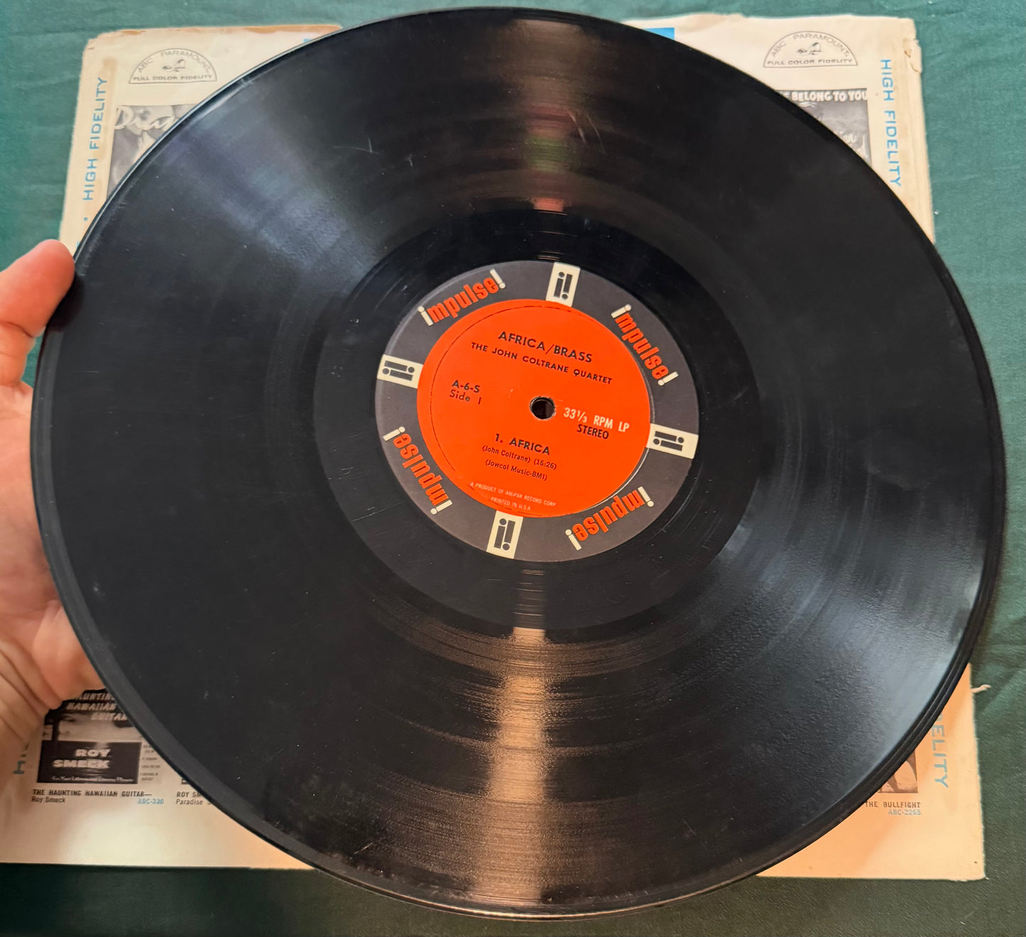 John Coltrane - Africa / Brass 1st Stereo Press 1961 Impulse RVG