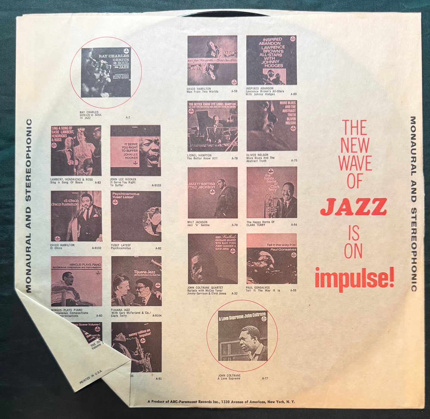 John Coltrane - Meditations 1st Press 1966 Stereo Impulse Van Gelder