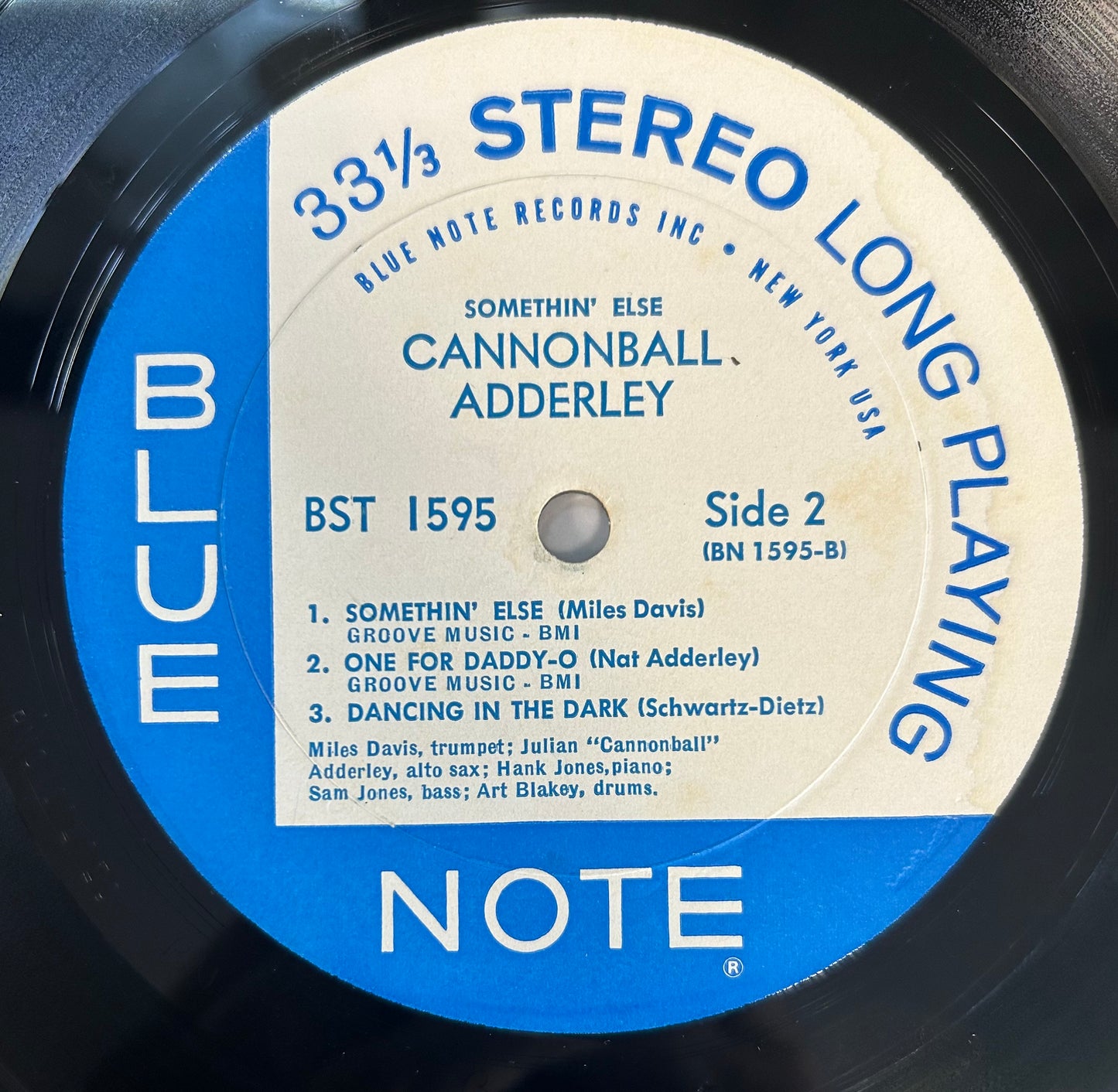 Cannonball Adderley - Somethin’ Else 1964 Stereo Press Blue Note NY Label Ear
