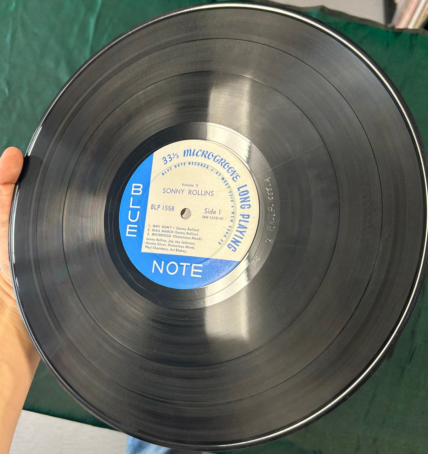 Sonny Rollins - Volume 2 Blue Note 1558 1st Press 1958 47 West 63rd New York 23