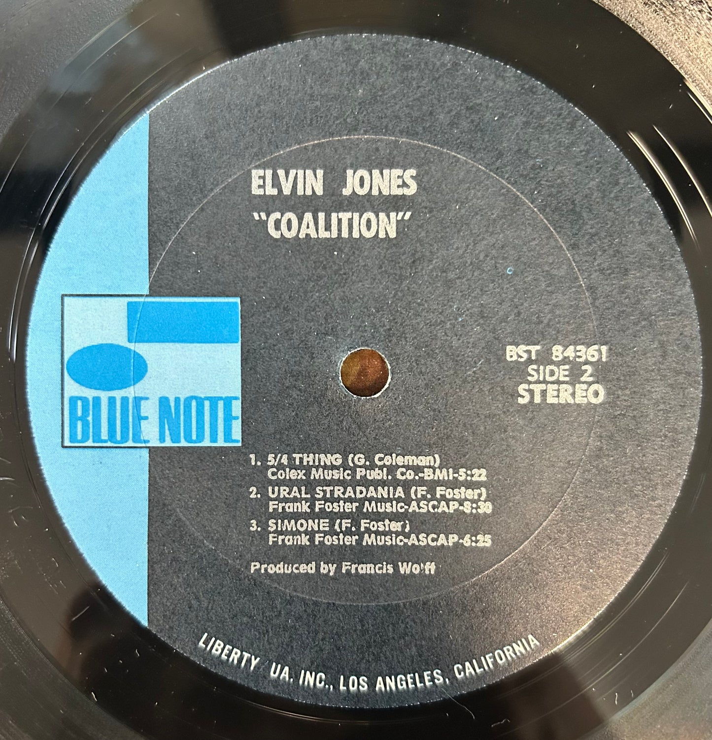 Elvin Jones - Coalition 1st Press Blue Note 1971 Van Gelder