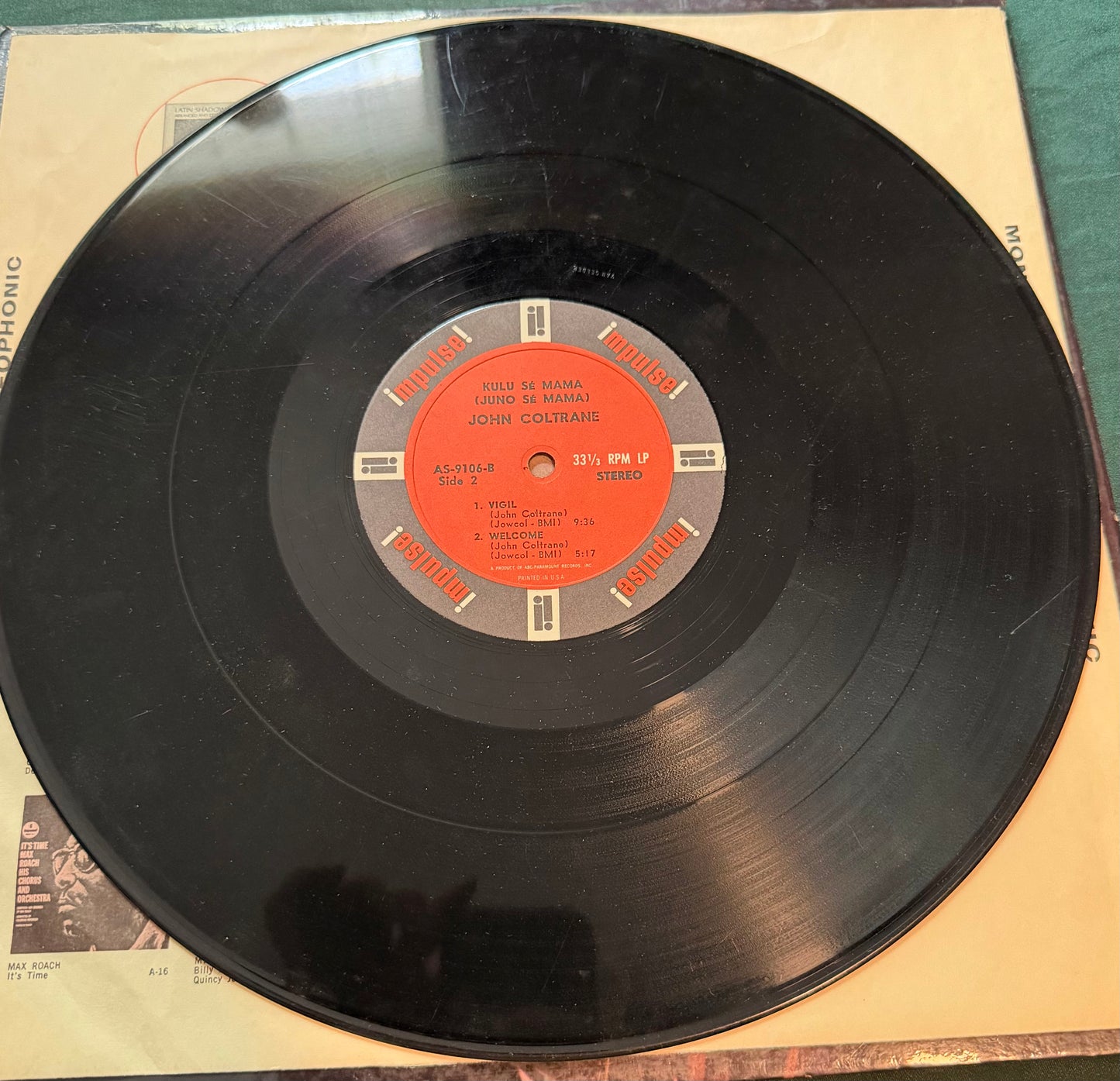 John Coltrane - Kulu Se Mama 1st Press 1966 Stereo Impulse