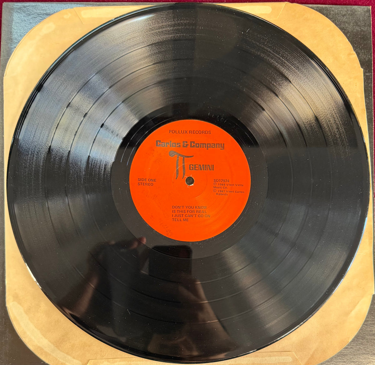 Carlos & Company - Gemini Rare Private Press 1987 Orlando Boogie / Soul