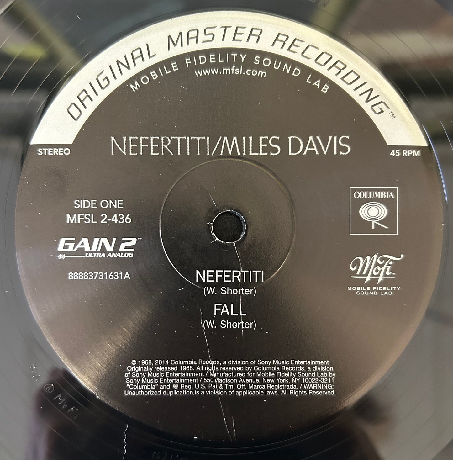 Miles Davis - Nefertiti 2014 Mobile Fidelity Audiophile Press 2lp 45RPM