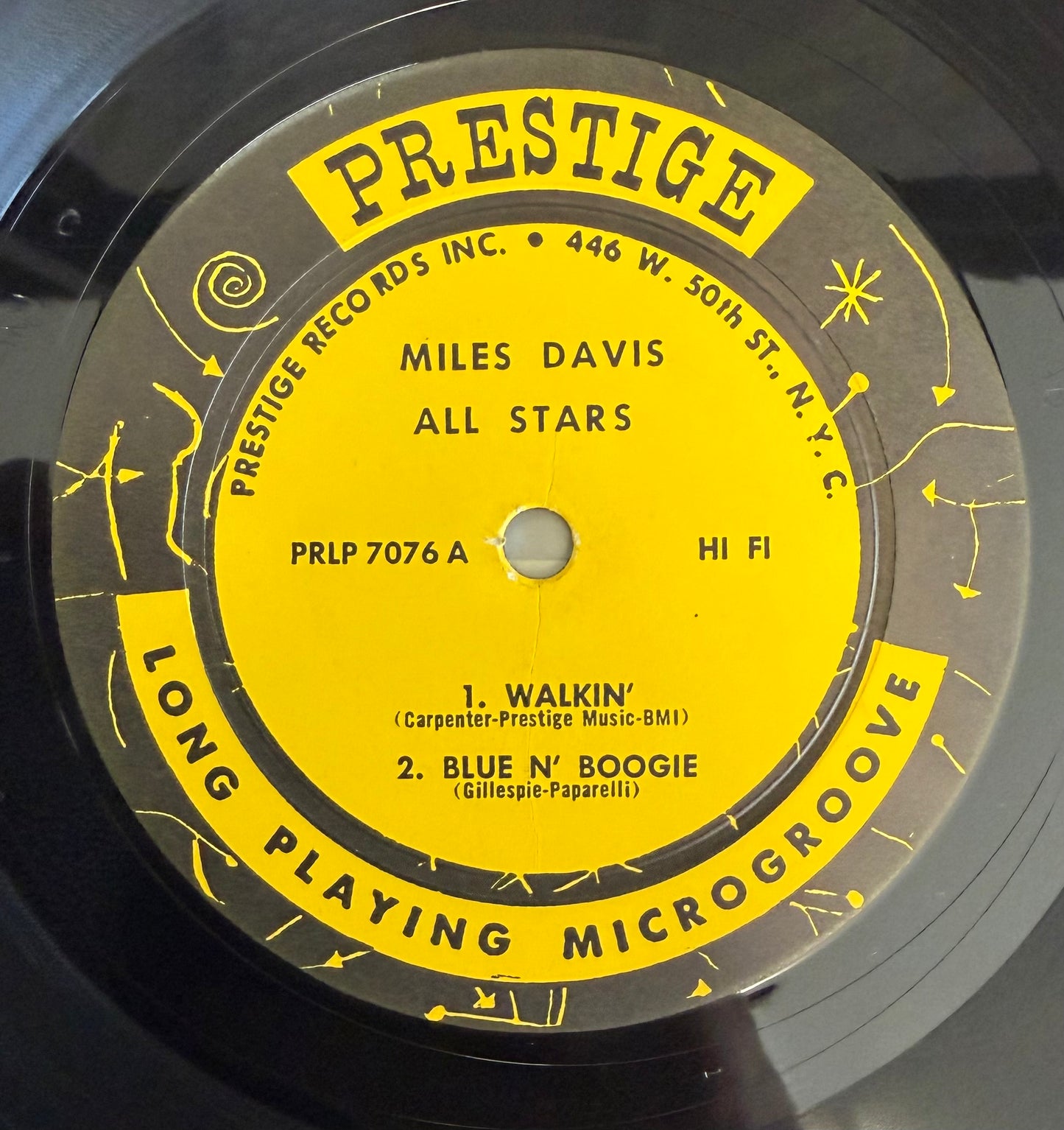 Miles Davis All Stars - Walkin’ 1st Press 1957 Mono 50th St. Prestige Fireworks