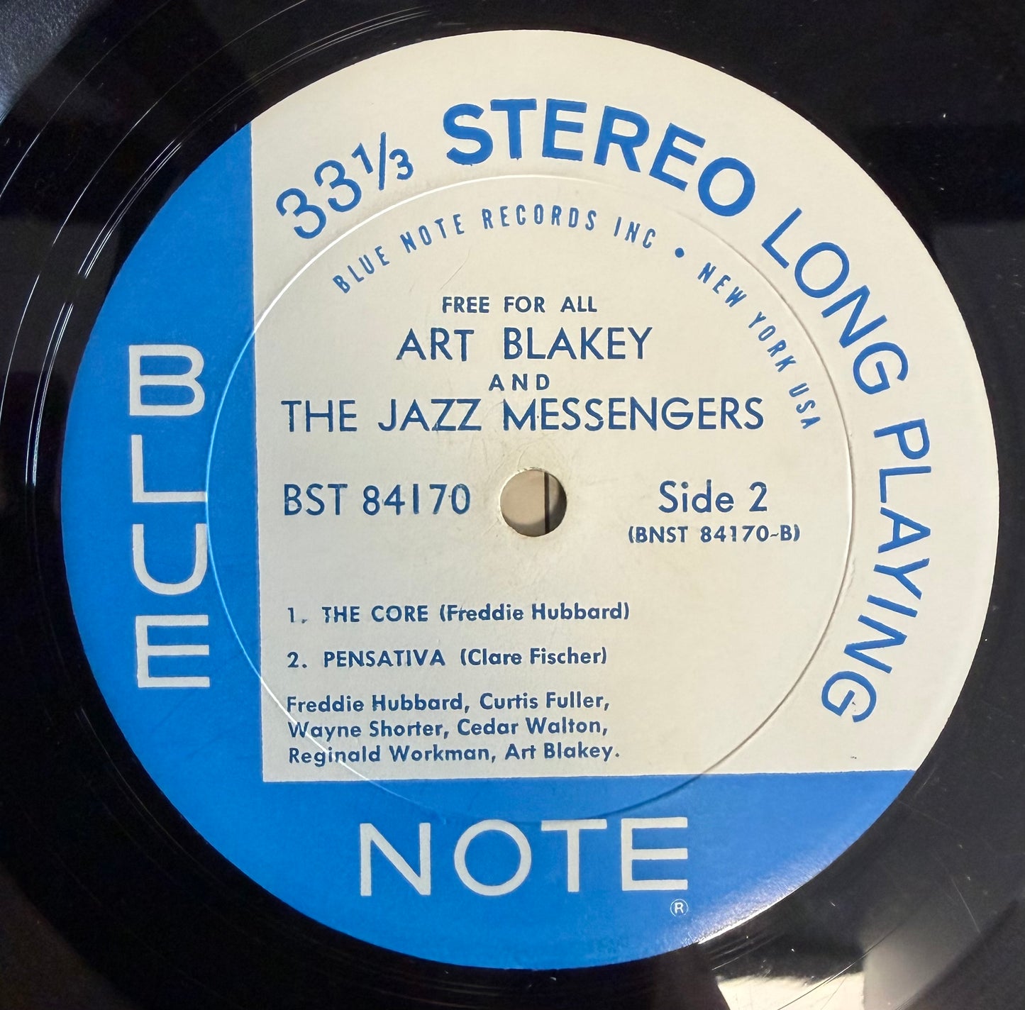 Art Blakey & The Jazz Messengers - Free For All 1st Stereo Press 1965 Blue Note
