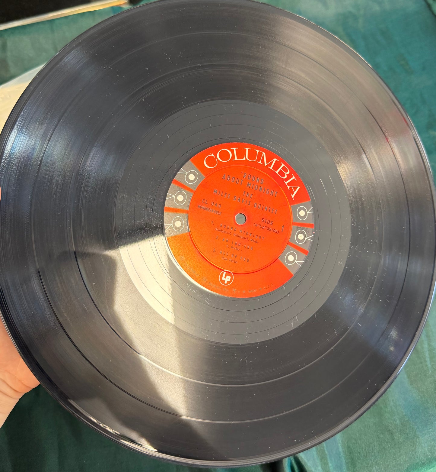 Miles Davis - ‘Round About Midnight 1st Press 1957 Mono 6-Eye Columbia -1A