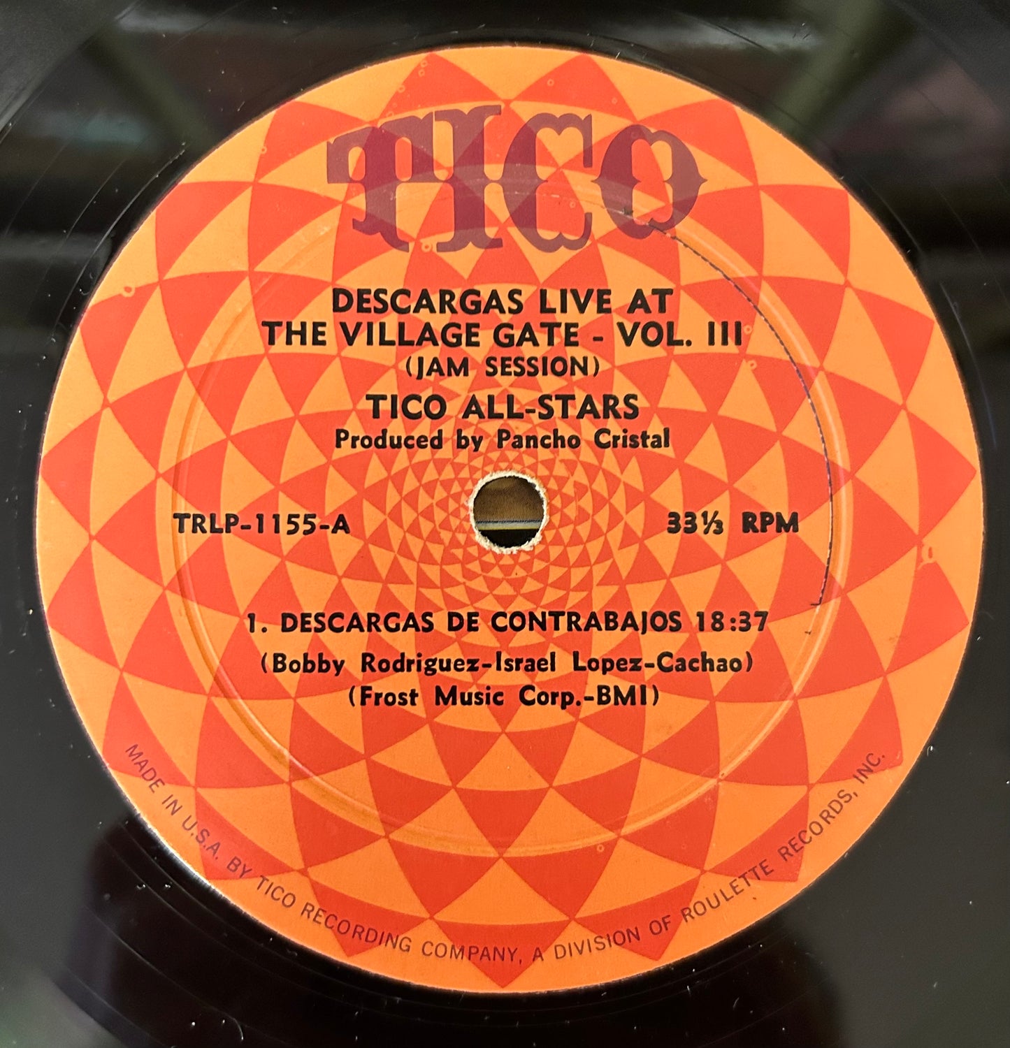 Tico All Stars - Descargas Vol. III 1st Press Mono 1966 Tico Boogaloo/Salsa