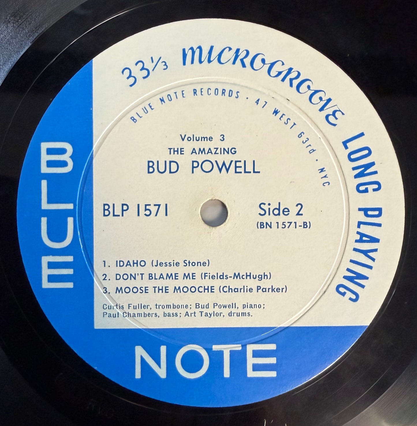 Bud Powell - Vol. 3 Bud! 1st Mono Press 1957 Blue Note 1571 47 West 63rd