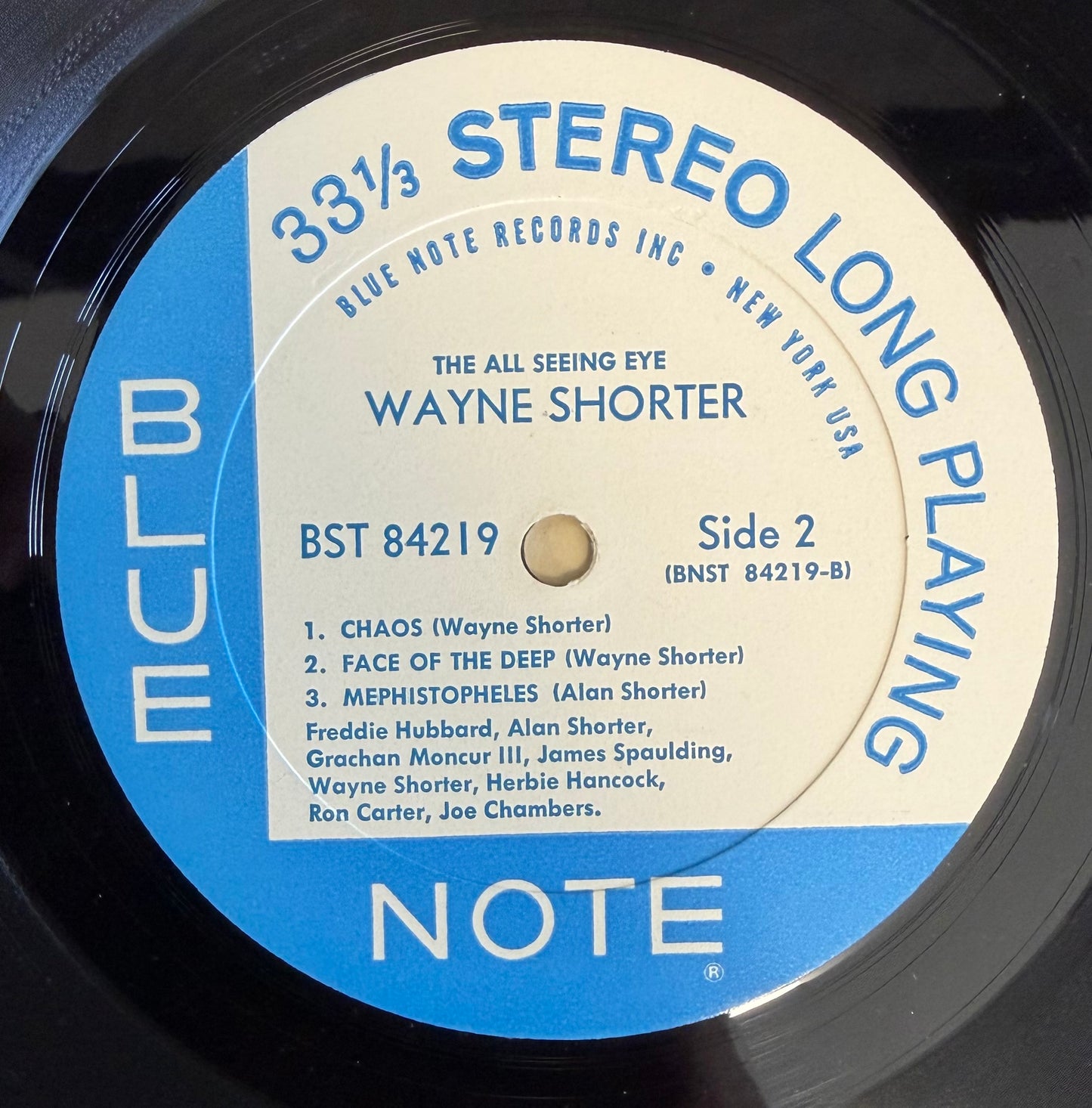 Wayne Shorter - The All Seeing Eye 1st Press 1966 Promo Stamp Stereo Blue Note NY Van Gelder