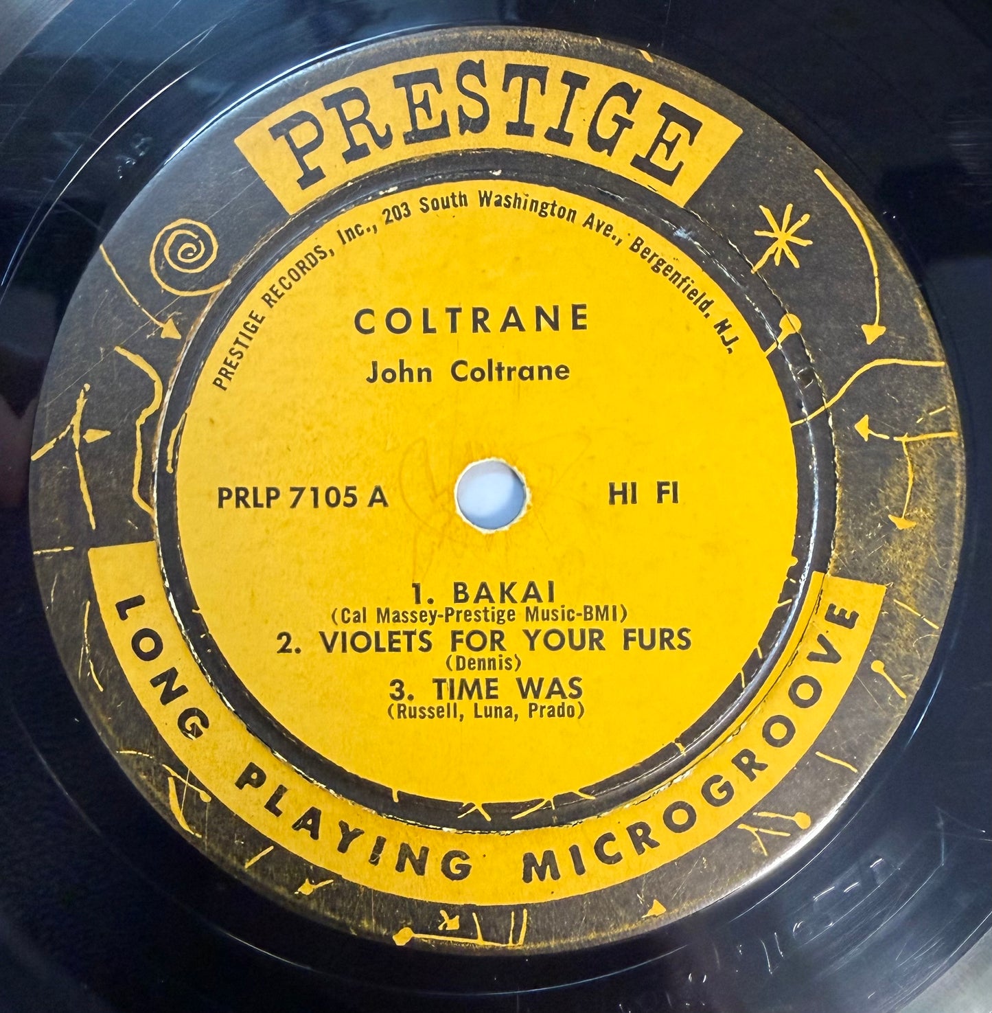 John Coltrane - Coltrane 2nd Press 1958 Prestige Alt Cover Bergenfield