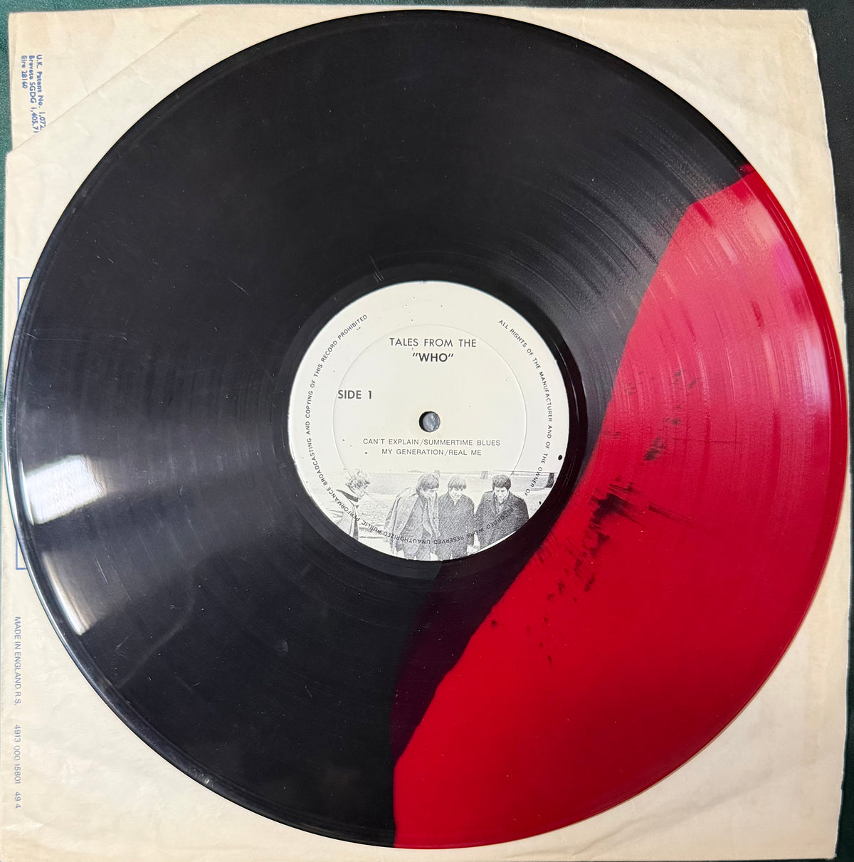 The Who - Tales From The Who TMOQ 1974 Colored Vinyl Split Rare!