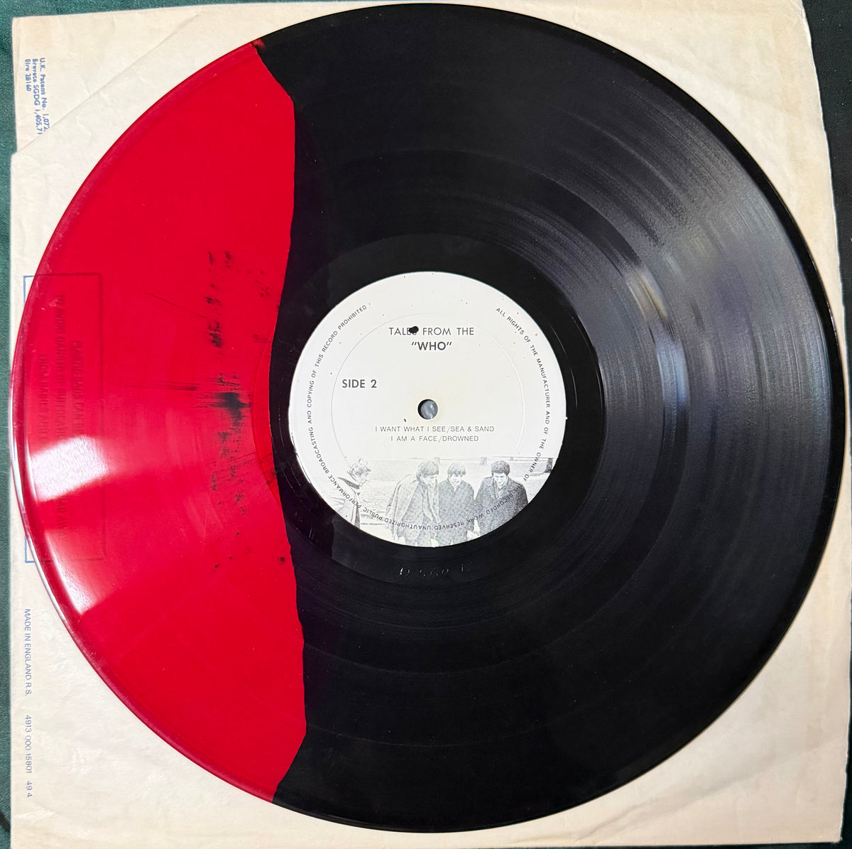 The Who - Tales From The Who TMOQ 1974 Colored Vinyl Split Rare!