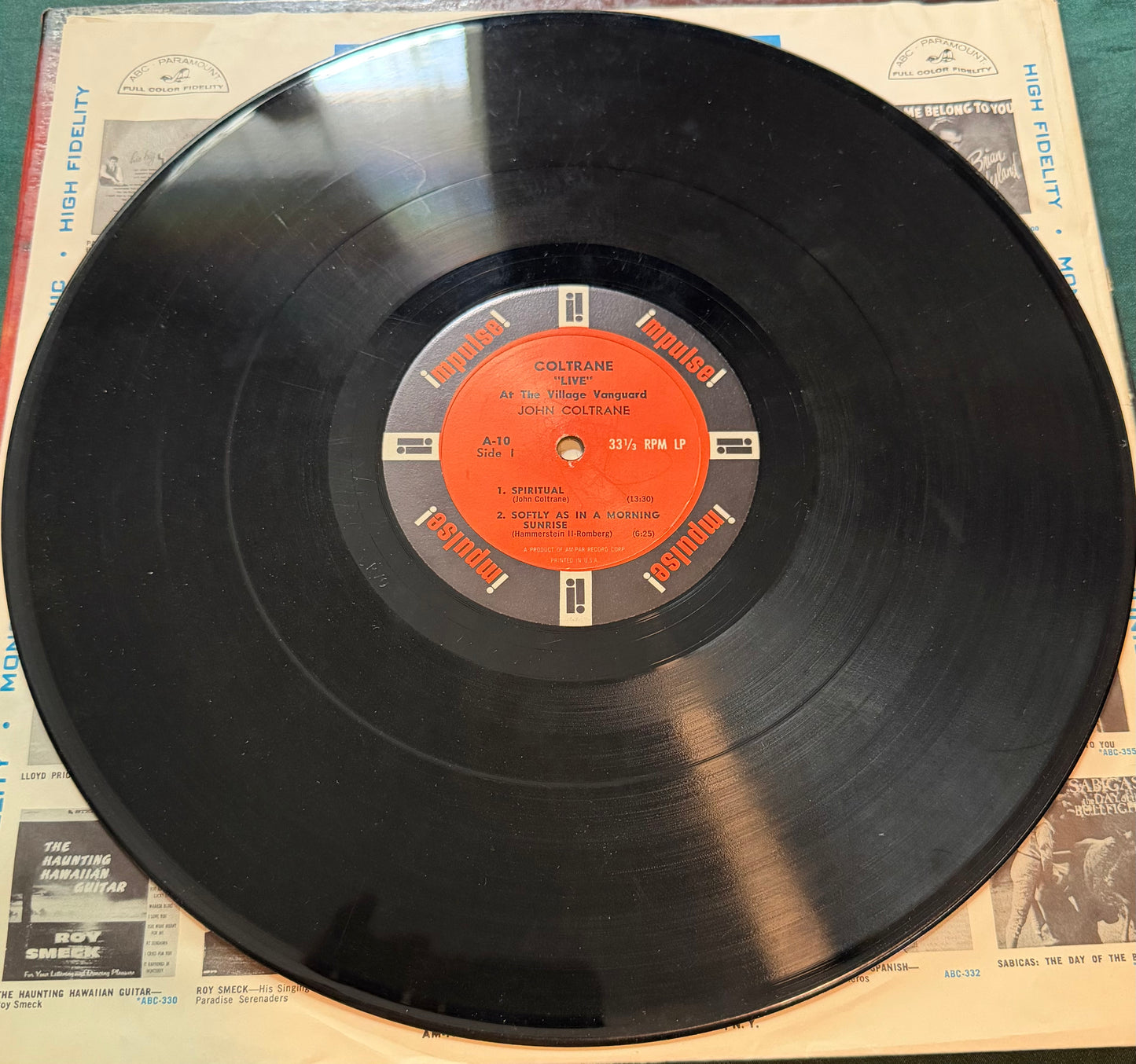 John Coltrane - "Live" At The Village Vanguard 1st Mono Press 1962 Impulse AM-PAR