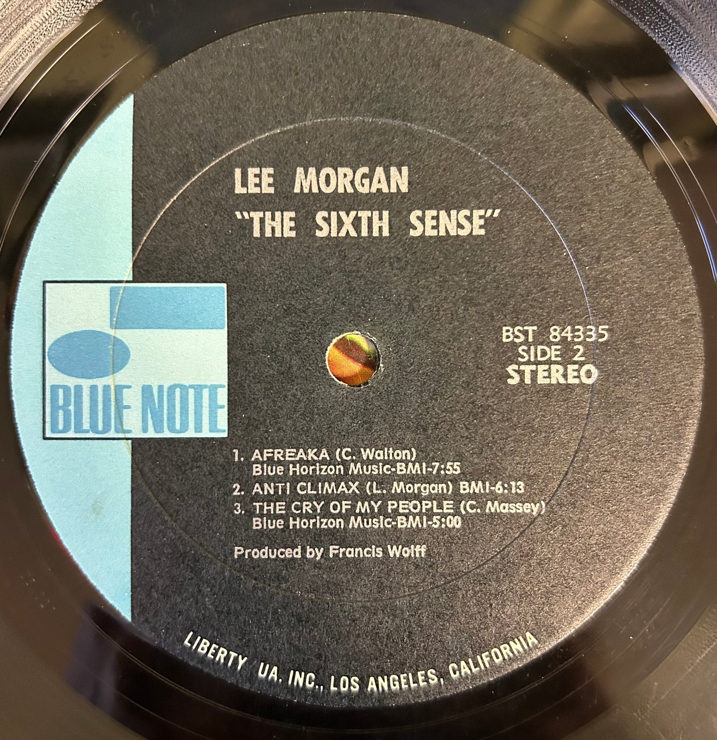 Lee Morgan - The Sixth Sense 2nd Press 1970 UA Van Gelder Black/Blue