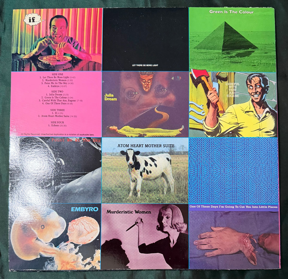 Pink Floyd (Screaming Abdabs)- Rhapsody In Pink 1988 Unofficial 2 LP Album