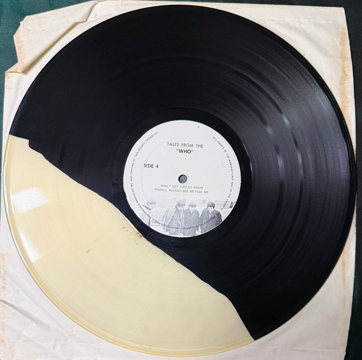 The Who - Tales From The Who TMOQ 1974 Colored Vinyl Split Rare!
