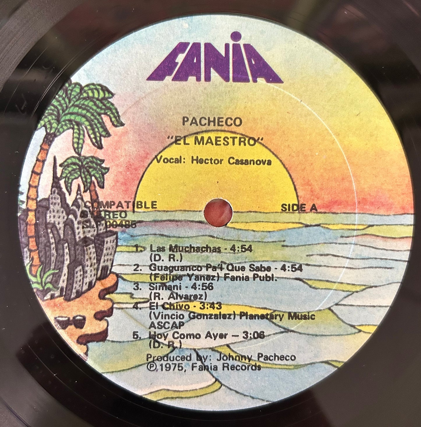 Pacheco - El Maestro 2nd Press Fania Palm Tree 1975 Salsa