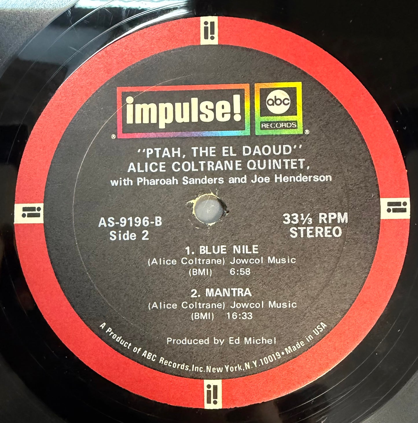 Alice Coltrane - Ptah The El Daoud 1st Press 1970 Impulse
