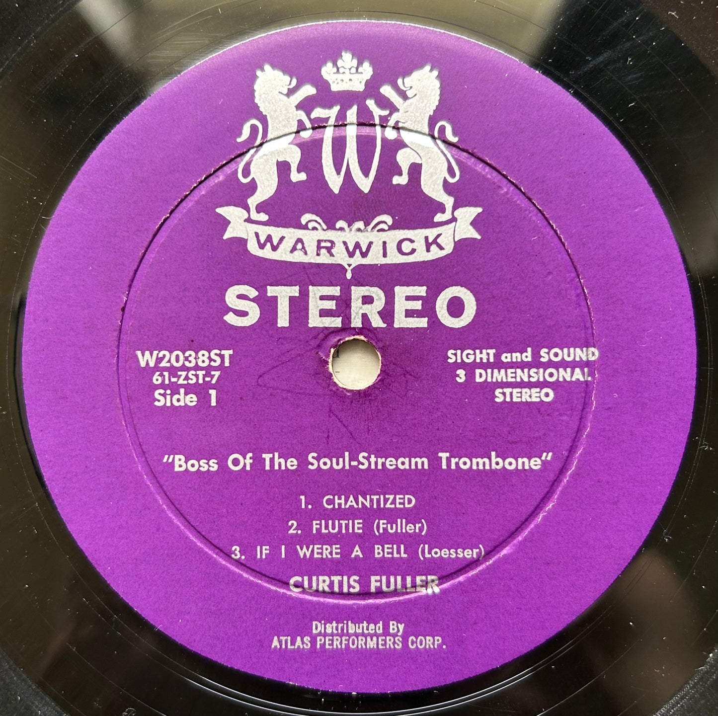 Curtis Fuller - Boss Of The Soul-Stream Trombone 1961 Warwick 1st Stereo Press
