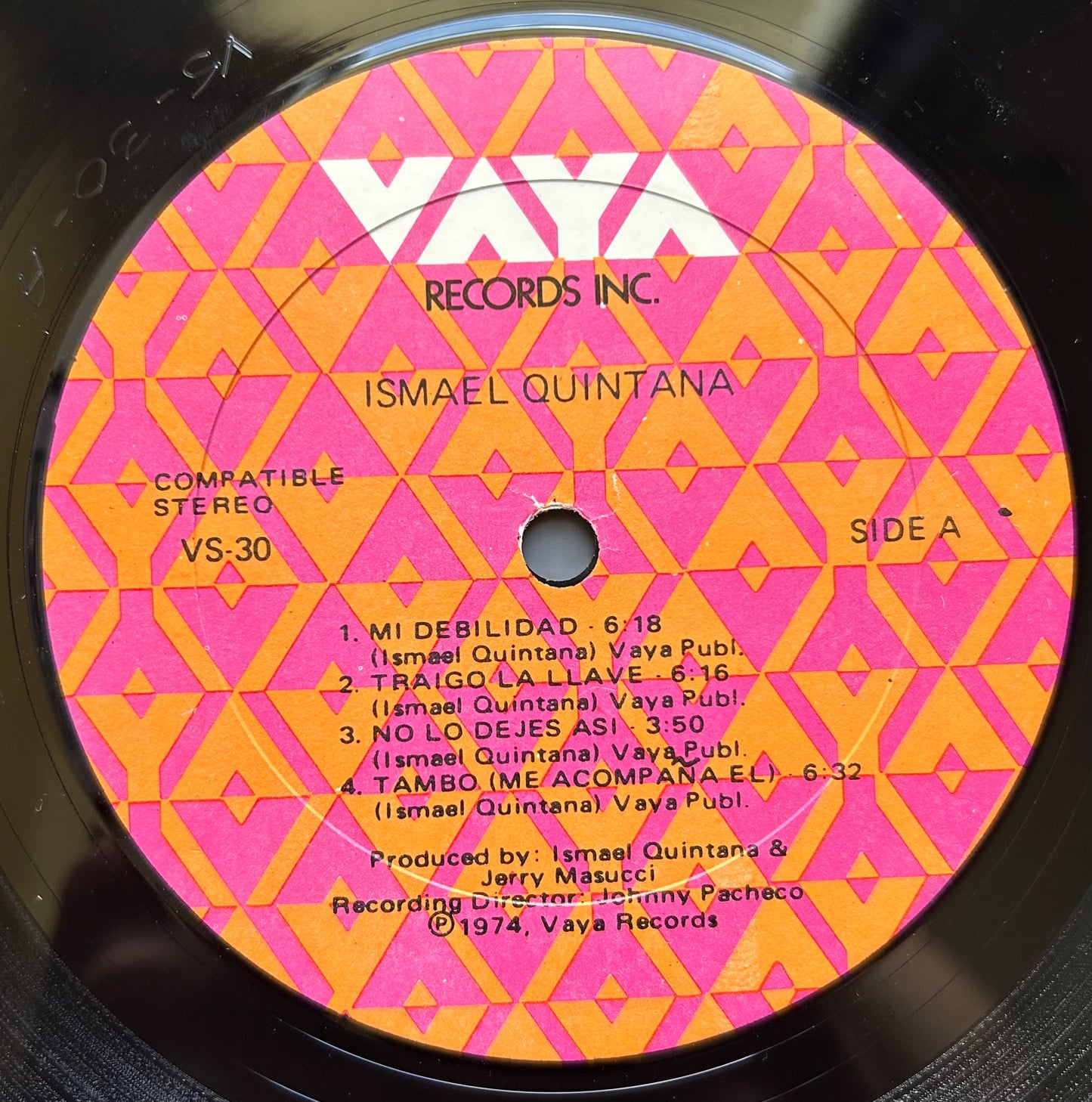 Ismael Quintana - Self Titled 1st Press Vaya 1974 Salsa