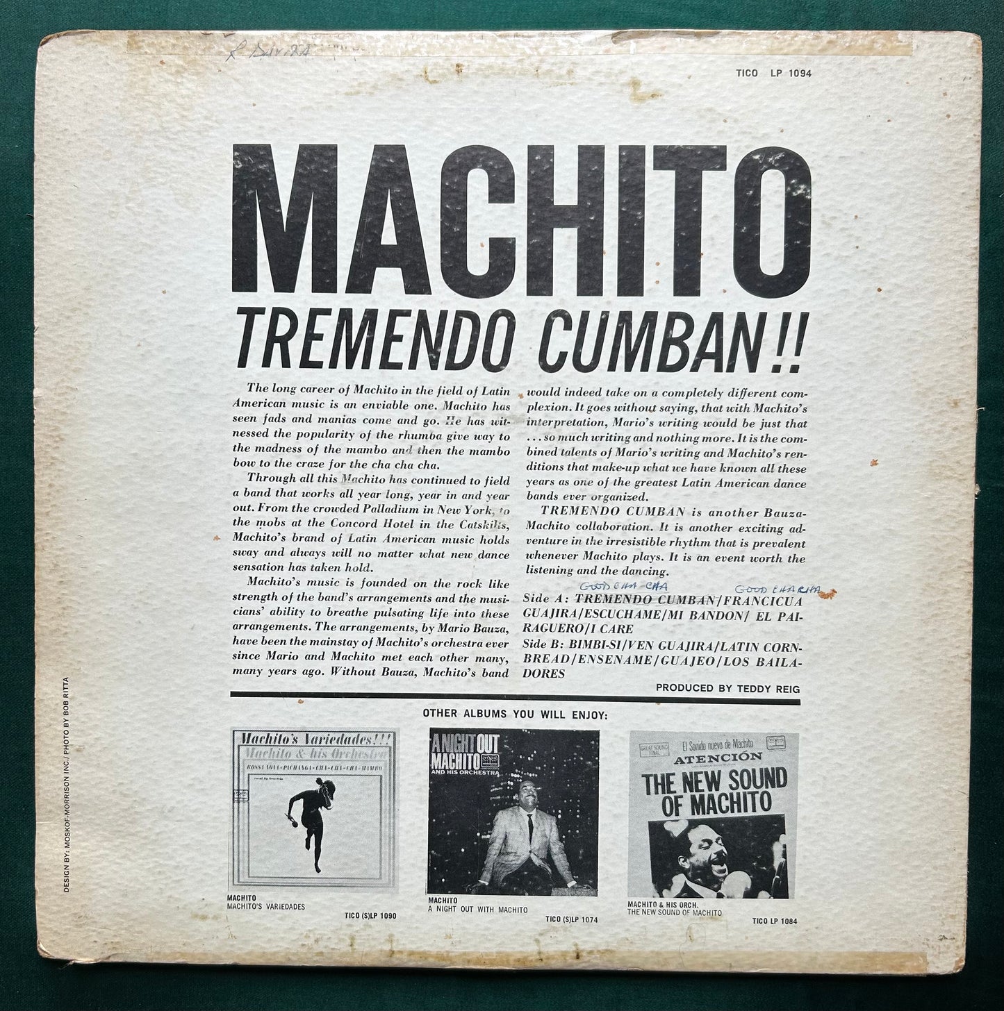 Machito - Tremendo Cumban 1963 Tico 2nd Press Pachanga