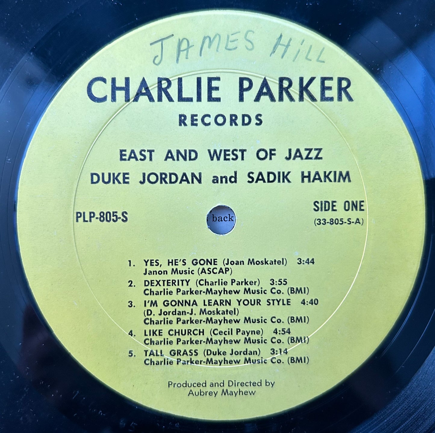 Duke Jordan And Sadik Hakim - East And West Of Jazz 1962 1st Stereo Press