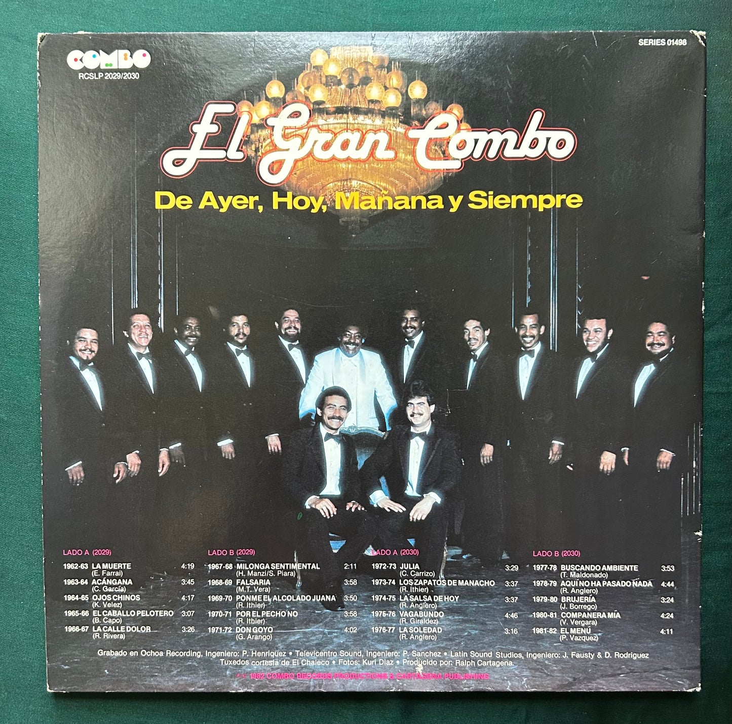 El Gran Combo - Historia Musical 20 Anos 1982 Puerto Rican 2lp Comp Yellow Vinyl