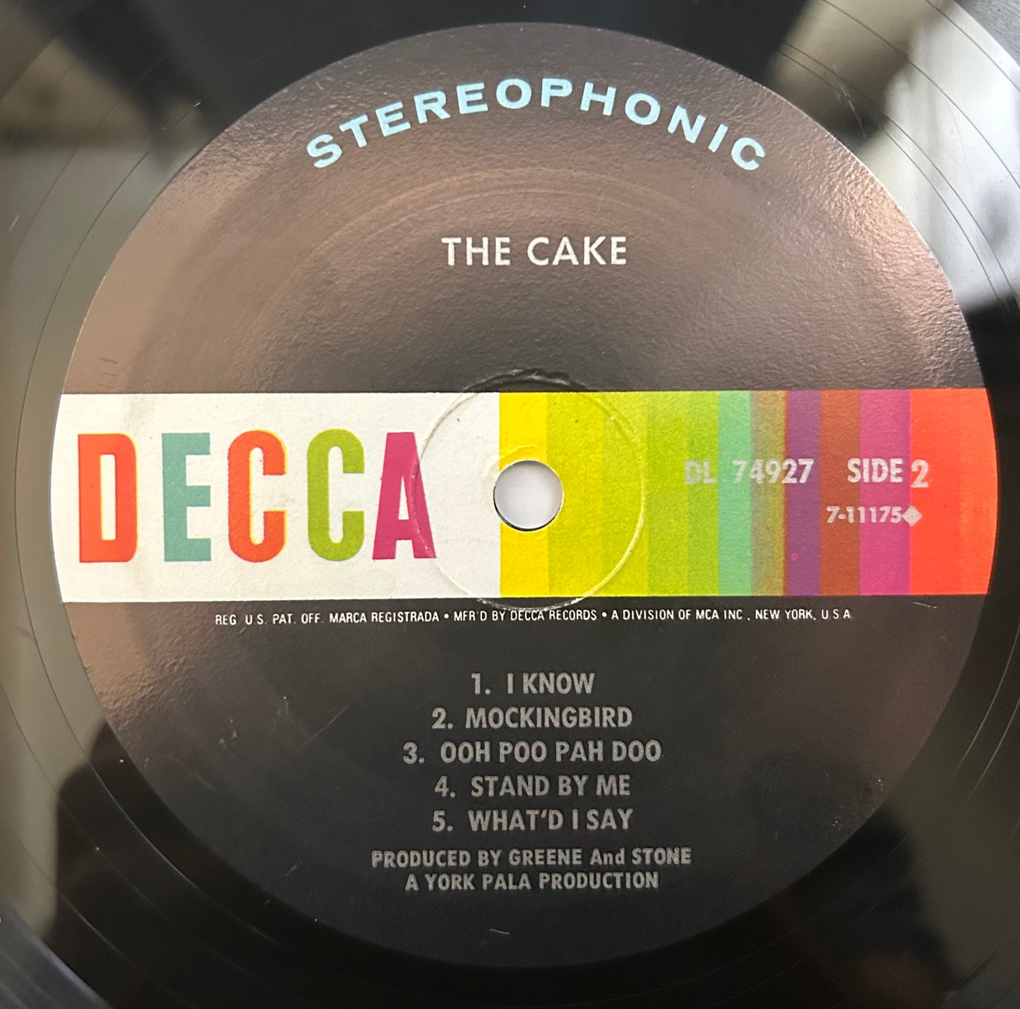The Cake - Self Titled 1st Stereo Press 1967 Decca Soul/Psych