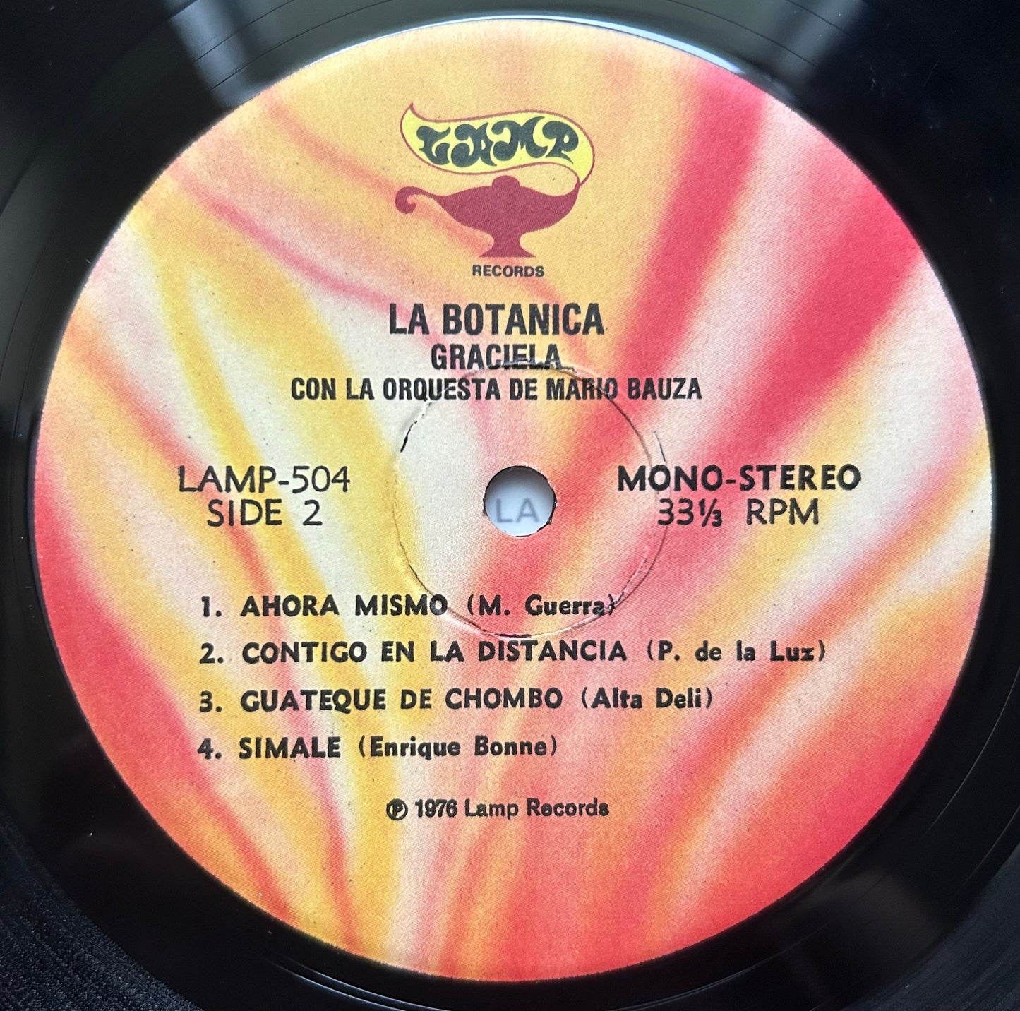 Graciela Y Mario - La Botanica 1st Press Lamp Records 1976 Salsa