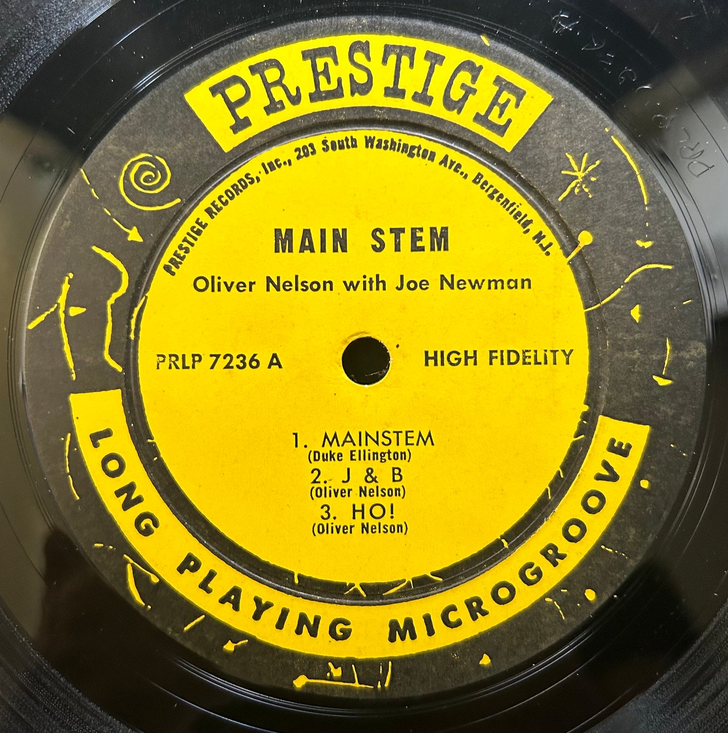 Oliver Nelson Main Stem 1st Press 1962 Prestige Fireworks Label Berg Oliver nelson main stem 1st press 1962 prestige fireworks label berg