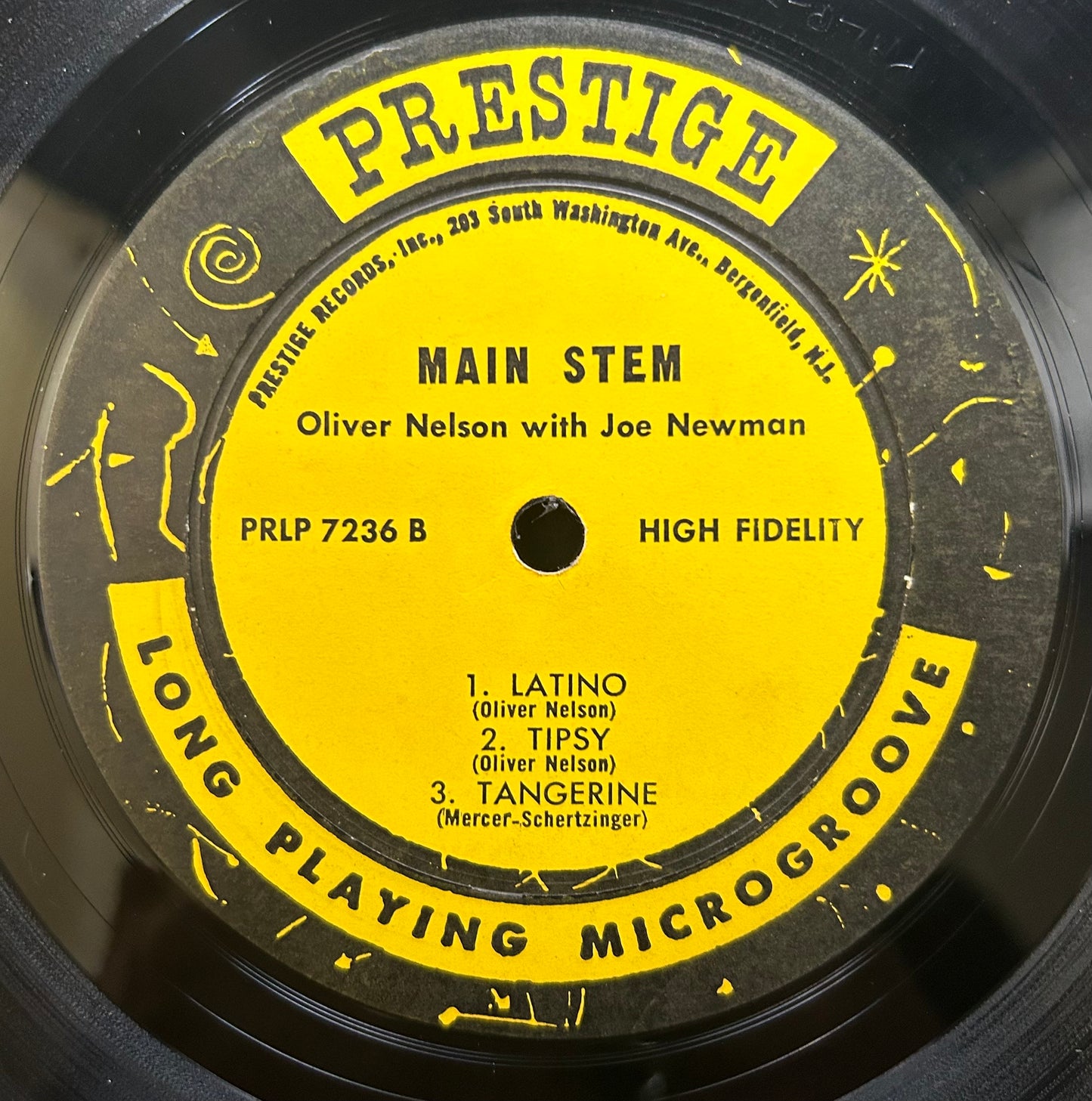 Oliver Nelson - Main Stem 1st Press 1962 Prestige Fireworks Label bergenfield