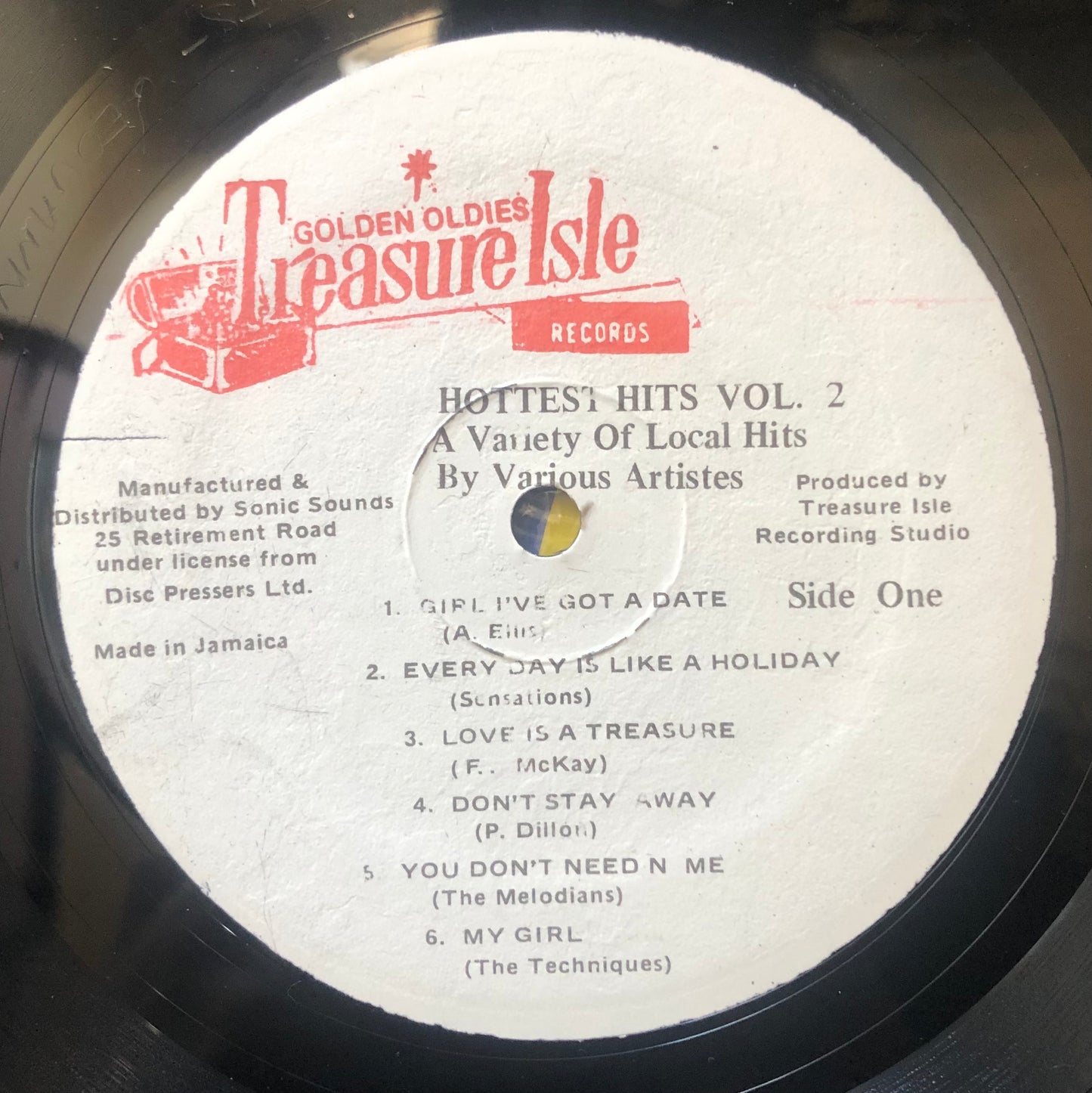 Treasure Isle Hottest Hits Vol. 2 Jamaican press 1977 Reggae/Rocksteady