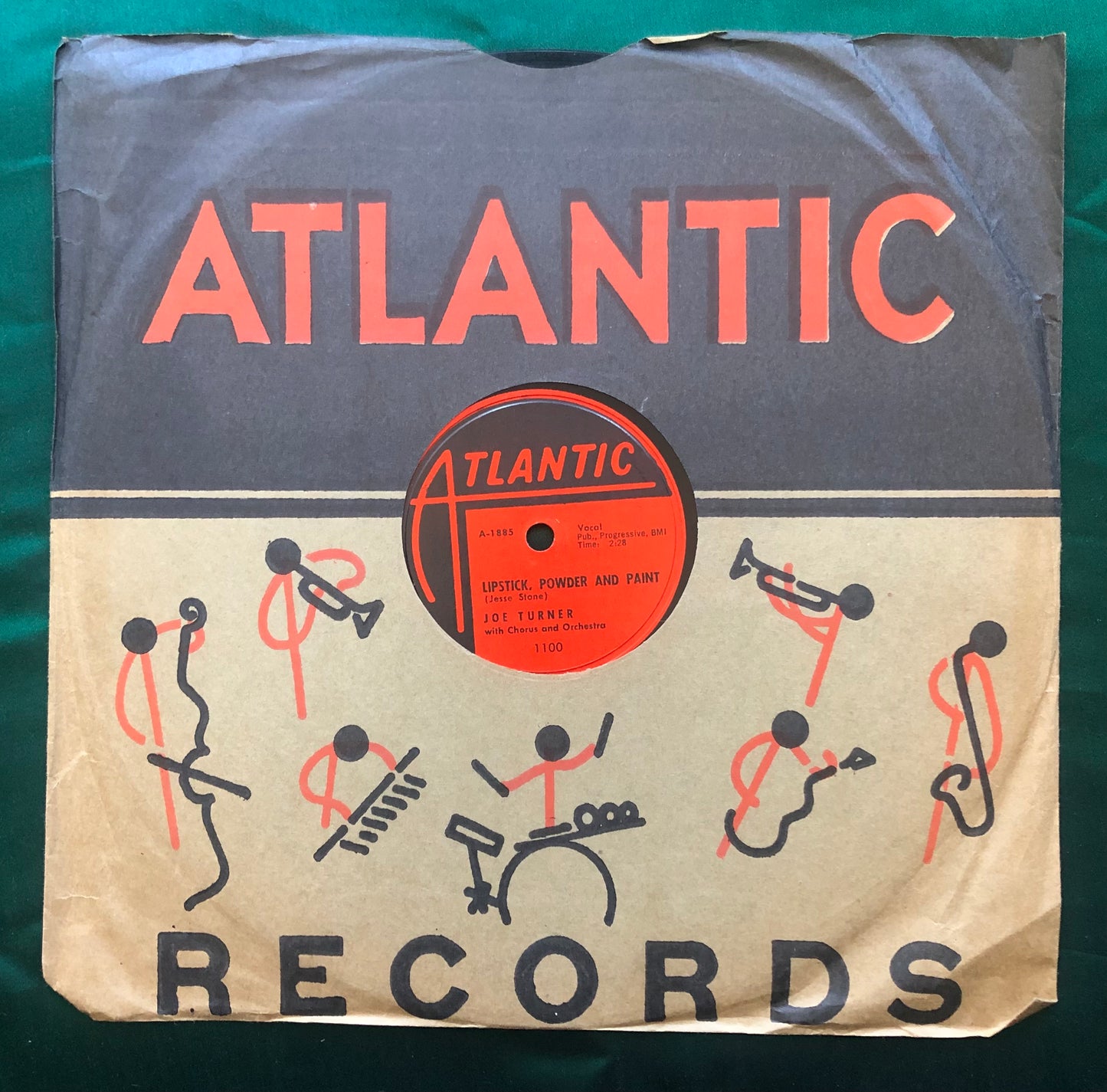 Joe Turner Lipstick, Powder And Paint / Rock A While Atlantic R&B 78 1956