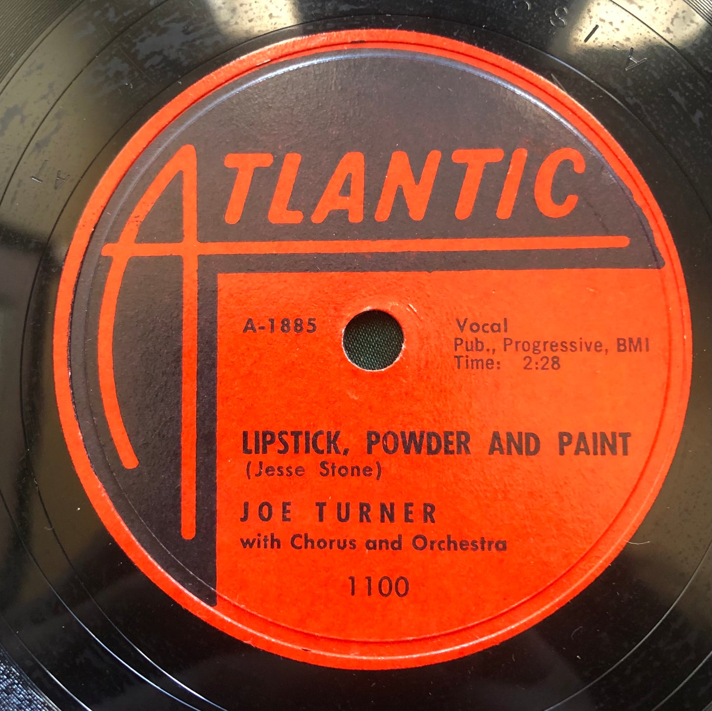 Joe Turner Lipstick, Powder And Paint / Rock A While Atlantic R&B 78 1956
